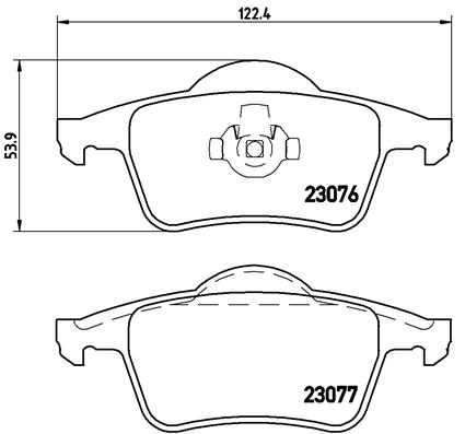 КОЛОДКИ ЗАДНИЕ VOLVO S60 (2000-2010) S80 (1998-2006) V70 (97-07) XC70 (97-07) S70 (97-00)