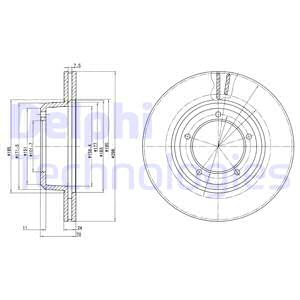 ДИСК ТОРМОЗНОЙ ПЕРЕДНИЙ DEFENDER L316 DISCOVERY I (LJ) RANGE ROVER I
