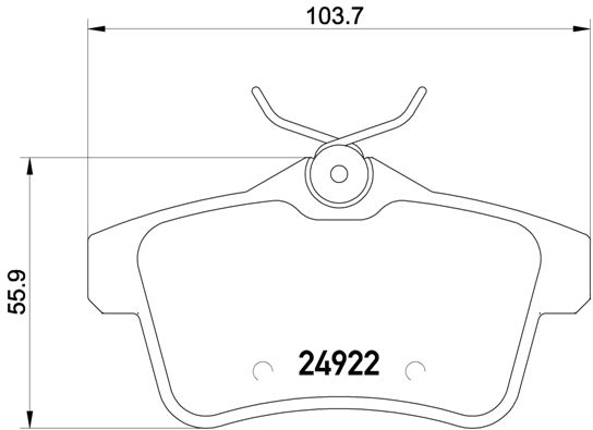 КОЛОДКИ ТОРМОЗНЫЕ ЗАДНИЕ-PEUGEOT 3008-5008 09-