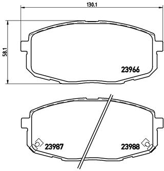 КОЛОДКИ ТОРМОЗНЫЕ ПЕРЕДНИЕ (HYUNDAI I30 08>11KIA CEED 08>11)