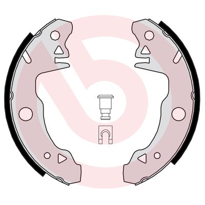 КОЛОДКИ РУЧНОГО ТОРМОЗА CITROEN LNA 1176-1086-CITROEN VISA 0978-0391-PEUGEOT 104 1072-0688-TALBOT SAM