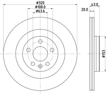 ДИСК ТОРМОЗНОЙ ЗАДНИЙI S60 III (224)-S90 II (234)-V60 II -V90 II (235-236)-XC40 (536)-XC60 II XC90 (2014=>  (DELIKLI)