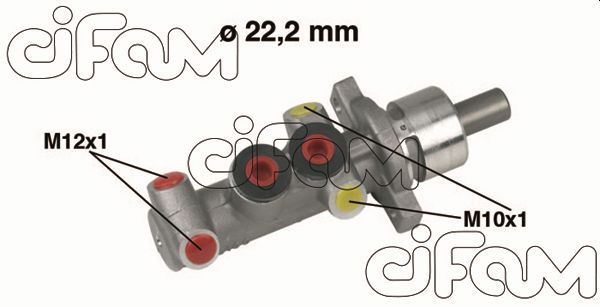 ЦИЛИНДР ГЛАВНЫЙ  KNG  1.2 -1.4 -1.5 -1.6 -1.9   01 => (22.2mm)