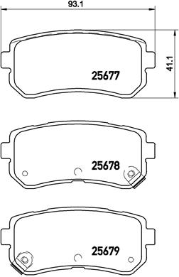 КОЛОДКИ ТОРМОЗНЫЕ ЗАДНИЕ HYUNDAI KONA 1.0 1.6 17- IX20 1.4 1.6 10-19 Low-Met