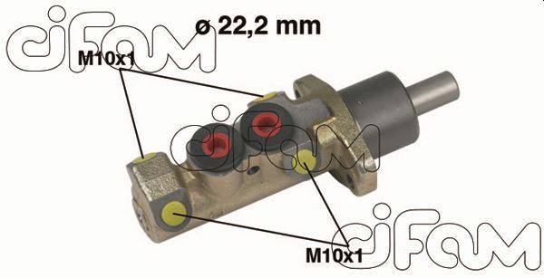 ЦИЛИНДР ГЛАВНЫЙ  SCUDO-EXPERT-JUMPY 1.6-1.9D-1.9TD 96=> (22.2 mm)
