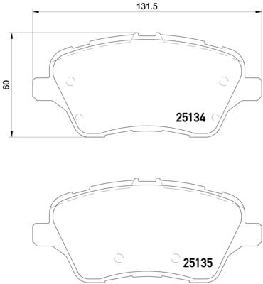 КОЛОДКИ ТОРМОЗНЫЕ FORD B-MAX (JK) 1012->-FORD FIESTA VI (CB1. CCN) 0608->