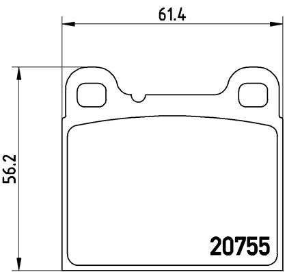 КОЛОДКИ ТОРМОЗНЫЕ ЗАДНИЕ VOLVO