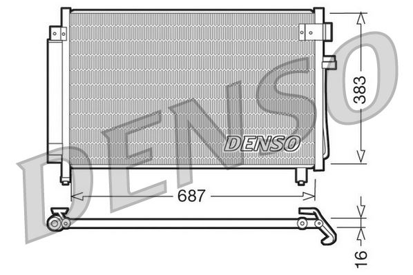 РАДИАТОР КОНДИЦИОНЕРА SUBARU FORESTER (02-08)
