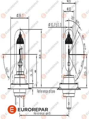 ЛАМПОЧКА ERP H7 12V-55W