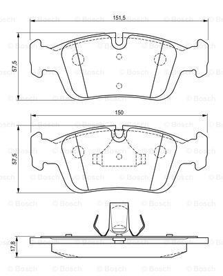 КОЛОДКИ ПЕРЕДНИЕ BMW 3 SERI (E36-E46) 316I-318I-320I-323I-325I-BMW Z3 SERISI (E36)