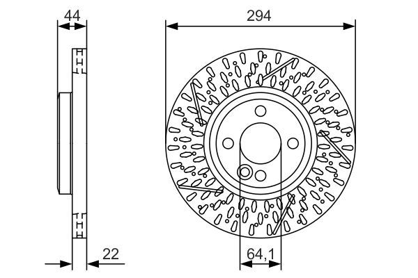 ДИСК ТОРМОЗНОЙ ПЕРЕДНИЙ MINI R55 R56 R58 R59