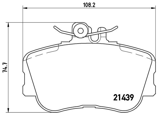 КОЛОДКИ ТОРМОЗНЫЕ ПЕРЕДНИЕ (MERCEDES W202 C SERISI)