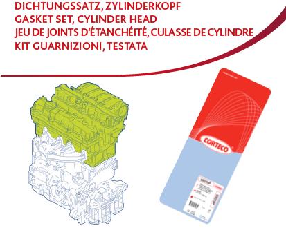 КОМПЛЕКТ ПРОКЛАДОК. КРЫШКА ЦИЛИНДРА KITGK_CH FIAT 841G. 000 КОМПЛЕКТ ПРОКЛАДОК. КРЫШКА ЦИЛИНДРА