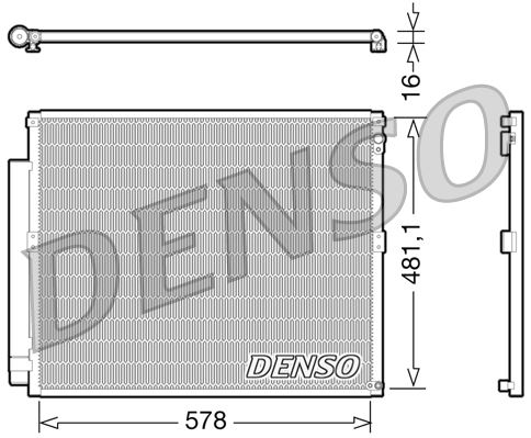 РАДИАТОР КОНДИЦИОНЕРА TOYOTA LAND CRUISER  PRADO (J120) (02-10)