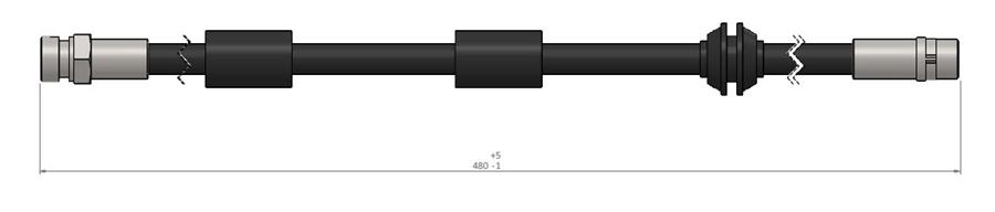 ШЛАНГ ТОРМОЗНОЙ  ПЕРЕДНИЙ Sharan 95-10