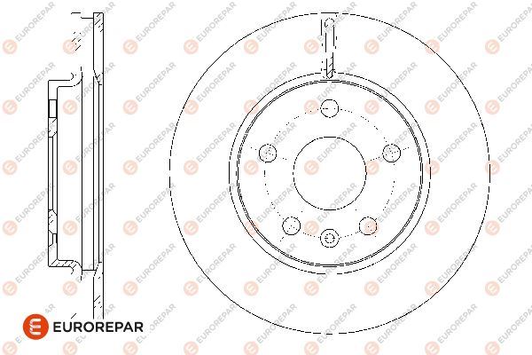 ДИСК ТОРМОЗНОЙ ПЕРЕДНИЙ INSIGNIA A 08> SAAB 9-5 (YS3G) 10> (16 РАЗМЕР) (296x30x5DLxВЕНТИЛИРУЕМЫЙ) (13501307-569063)