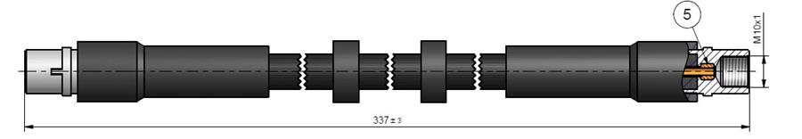 ШЛАНГ ТОРМОЗНОЙ  ПЕРЕДНИЙ A6 04-11
