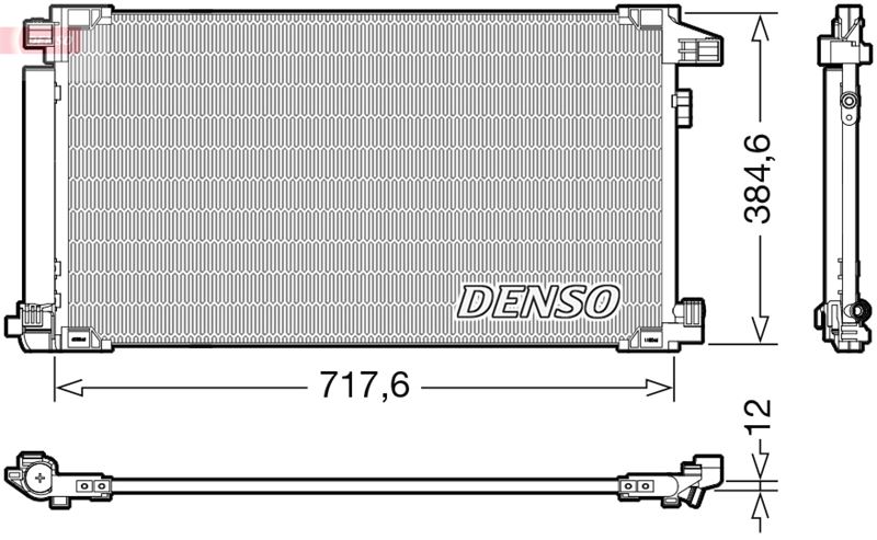 РАДИАТОР КОНДИЦИОНЕРА TOYOTA PRIUS (W5) (15-)