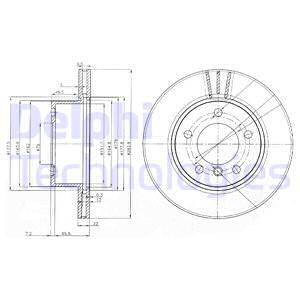 ДИСК ТОРМОЗНОЙ ПЕРЕДНИЙ BMW F20 E87 F22 F23