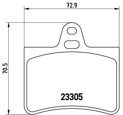 КОЛОДКИ ТОРМОЗНЫЕ ЗАДНИЕ 597369 WVA 23305 (CITROEN C5 2.0I 16V 2.2HDI 3.0)