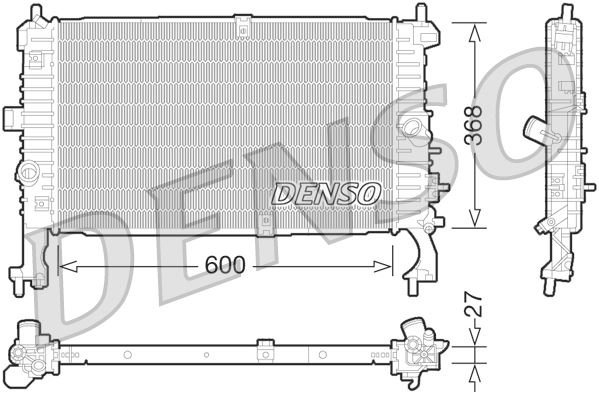 РАДИАТОР. ОХЛАЖДЕНИЕ ДВИГАТЕЛЯ OPEL MERIVA A (03-10)