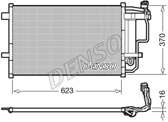 РАДИАТОР КОНДИЦИОНЕРА MAZDA 3 (09-14)