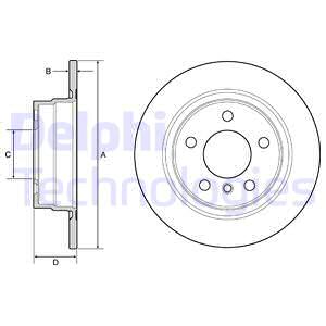 ДИСК ТОРМОЗНОЙ ЗАДНИЙ BMW F20 F21 F22 F23