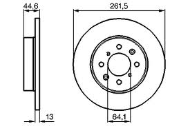 ДИСК ТОРМОЗНОЙ ПЕРЕДНИЙ ROVER 200 400 25 45 MG CABRIOLET COUPE (DF2792) 262-4 DL НЕВЕНТИЛИРУЕМОЕ