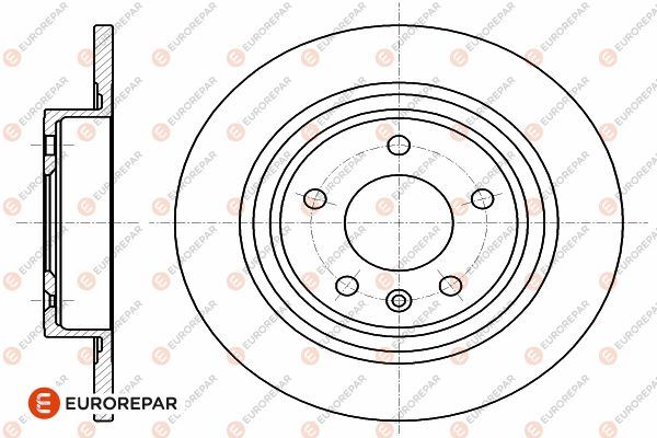 ДИСК ТОРМОЗНОЙ ЗАДНИЙ (16 ДЮЙМОВ) ASTRA J 09=> ZAFIRA C 11=> CRUZE 09=> (268.5x12x5DL ПОЛНЫЙ)
