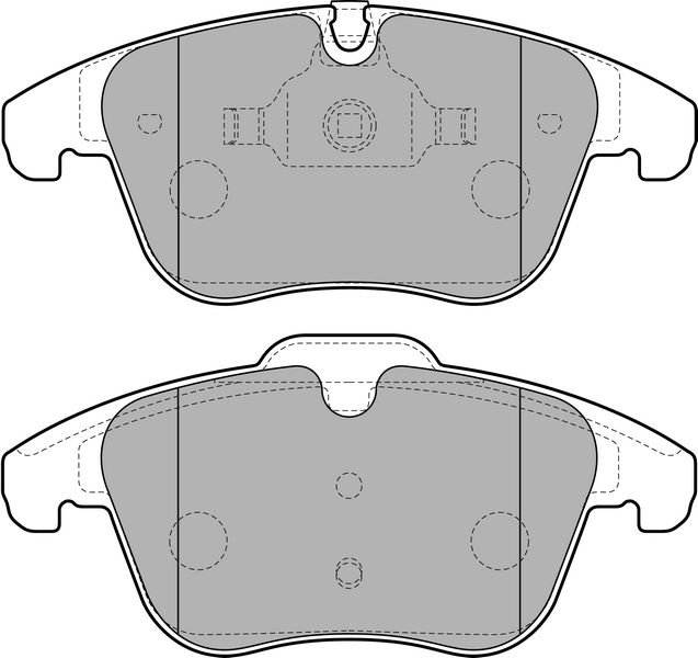 КОЛОДКИ ПЕРЕДНИЕ ЗАГЛУШКИ P407 2.0HDI (04-10) P508 1.6 10=> C5 1.6-1.8-2.0-1.6 HDI-2.0 HDI (08-12) 208 1.2