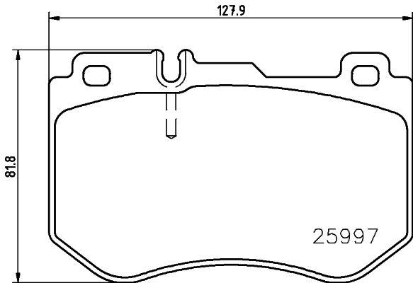 КОЛОДКИ ТОРМОЗНЫЕ ПЕРЕДНИЕ MERCEDES C-CLASS W205 S205 C205 A205