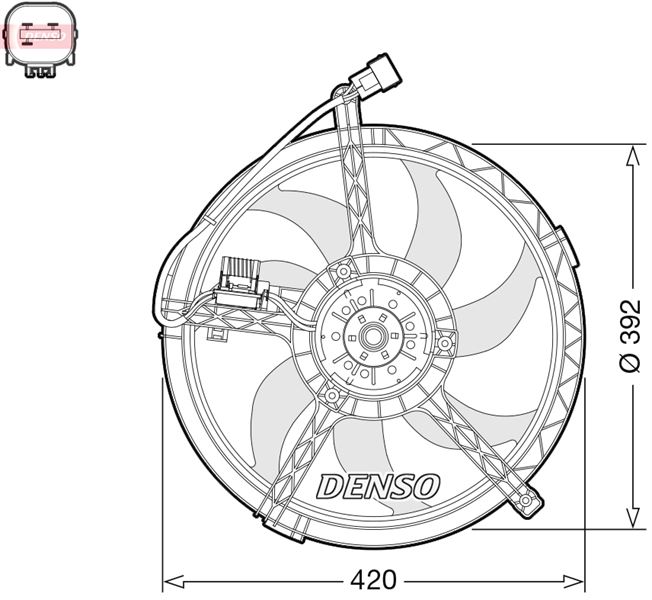 ВЕНТИЛЯТОР РАДИАТОРА MINI MINI (R56) (06-13)