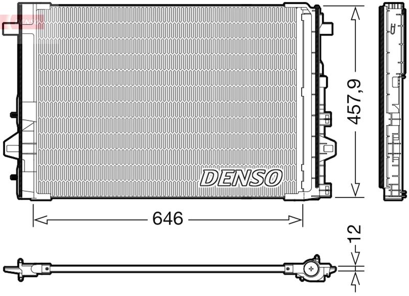 РАДИАТОР КОНДИЦИОНЕРА MERCEDES-BENZ A-CLASS (W176) (12-18)