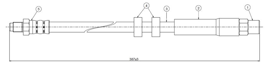 ШЛАНГ ТОРМОЗНОЙ ПЕРЕДНИЙ  S70-V70 2.0-2.3 turbo-2.5 TD 95>00
