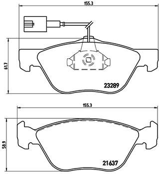 КОЛОДКИ ТОРМОЗНЫЕ ALFA ROMEO 145 (930) 0794-0101-ALFA ROMEO 146 (930) 1294-1001-ALFA ROMEO 147 (937)