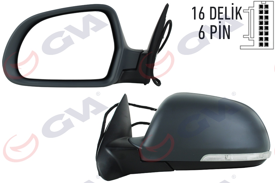 ЗЕРКАЛО В КОМПЛЕКТЕ L 6 PIN OCTAVIA 09-13