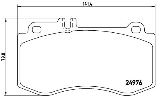 КОЛОДКИ ТОРМОЗНЫЕ ПЕРЕДНИЕ MERCEDES 212 E 350400500 - 218 CLS