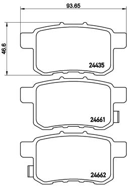 КОЛОДКИ ТОРМОЗНЫЕ ЗАДНИЕ-(HONDA ACCORD 09>12)