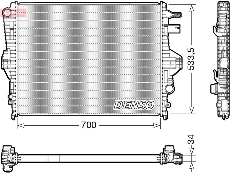 РАДИАТОР. ОХЛАЖДЕНИЕ ДВИГАТЕЛЯ PORSCHE CAYENNE (92A) (10-)