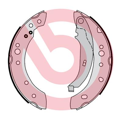 КОЛОДКИ РУЧНОГО ТОРМОЗА RENAULT CLIO II (BB. CB) 0398-1216-RENAULT THALIA I (LB) 0298->-RENAULT TWINGO I