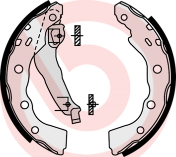 КОЛОДКИ РУЧНОГО ТОРМОЗА MITSUBISHI CARISMA (DA) 0795-0606-MITSUBISHI CARISMA SALOON (DA) 0996-0606-MITS
