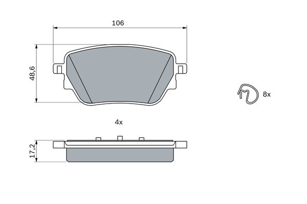 КОЛОДКИ ТОРМОЗНЫЕ ДИСКОВЫЕ ЗАДНИЕ MERCEDES W177 W247 C118