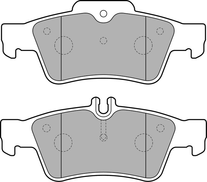 КОЛОДКИ ТОРМОЗНЫЕ  ЗАДНЯЯ MERCEDES C218 C219 W211 S211 W212 S212 W221 C215