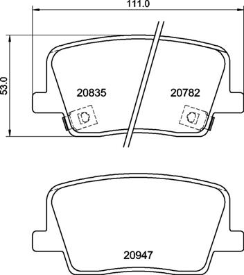 КОЛОДКИ ТОРМОЗНЫЕ ЗАДНИЕ LOW-MET SSANGYONG