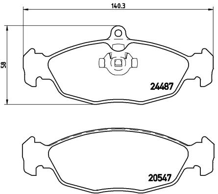 КОЛОДКИ ТОРМОЗНЫЕ ЗАДНИЕ LOW-MET ASTON MARTIN
