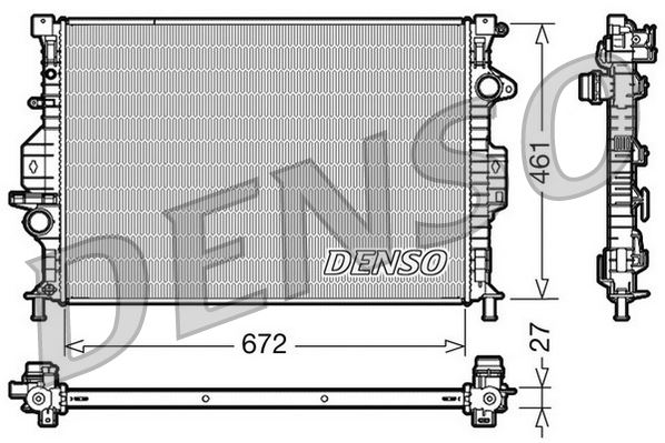 РАДИАТОР ОХЛАЖДЕНИЯ ДВС DISCOVERY SPORT L550 FREELANDER 2 L359 RANGE ROVER EVOQUE L538 FORD MONDEO 5 MAX GALAXY VOLVO S60 II V60 10> V70 III 07>XC70 XC60