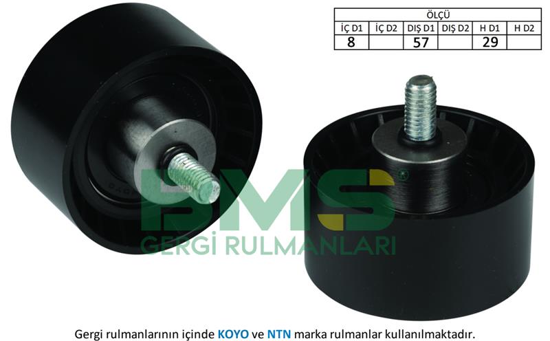 РОЛИК ЭКСЦЕНТРИКОВЫЙ НАТЯЖНОЙ  BRAVA-BRAVO-MAREA-PUNTO-STILO 1.4 12V-1.8 16V-1.9TDS 92=>
