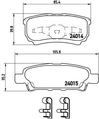 КОЛОДКИ ТОРМОЗНЫЕ ЗАДНИЕ LOW-MET HYUNDAI