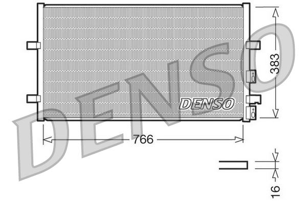 РАДИАТОР КОНДИЦИОНЕРА ВОЗДУХА (КОНДИЦИОНЕР) FORD TRANSIT V348 2.2TDCI-2.3I-2.4 TDCI-3.2TDCI V347 06>14  (725X389X16)