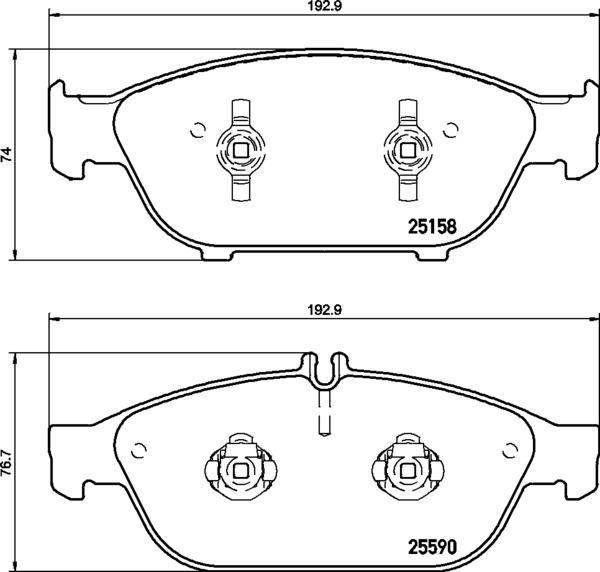 КОЛОДКИ ТОРМОЗНЫЕ MERCEDES-BENZ E-CLASS КАБРИОЛЕТ (A207) 0110-1216-MERCEDES-BENZ E-CLASS COUPE (C207